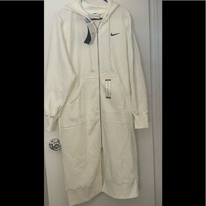 Nike long zip up sweater